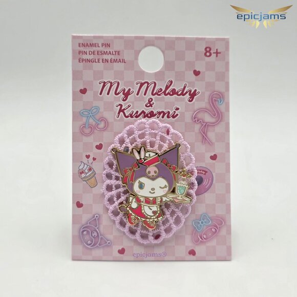 Sanrio Jewelry - Sanrio Kuromi Diner Lace Enamel Pin